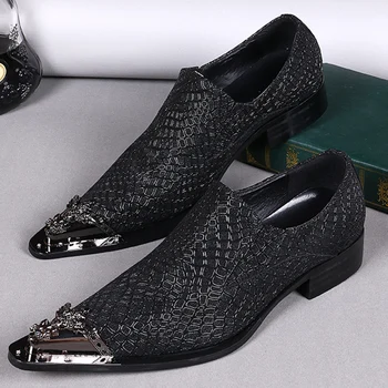 Ny stil private tilpasset mænds high-end læder sko, læder business casual sko, blødt koskind læder mænd sko