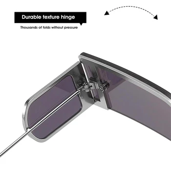 Ny unisex fashion semi-cirkulær solbriller tendens metal lille ramme solbriller kvinder vilde gadekørsel briller