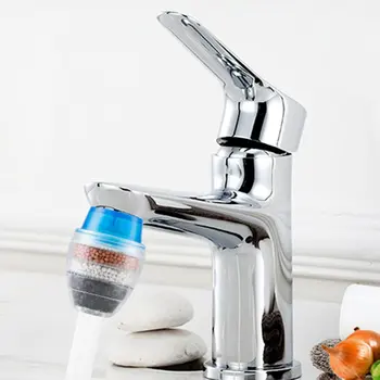 Ny Universal Køkken Vandhane Filter Bærbare Rindende Vand Purifier Hjem Aktiveret Carbon Multilayer Vand Filter