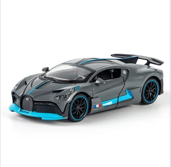 Nye 1:32 Simulering Bugatti Divo legering bil model børns legetøj bil Børns gave Simulering væddeløbskørsel bil himlen blå bil