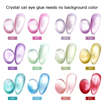 Nye 11 Farve Cat Eye-Serien Gel Neglelak Magnetiske Gel Neglelak Blinkende LED Nail Art Gel Lak DIY Dekoration TSLM1