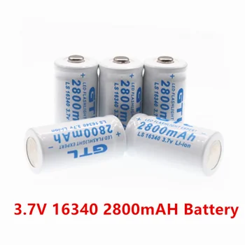 Nye 16340 Batteri 3,7 V 2800mAh Li Lithium-ion Genopladelige Batterier CR123A 3,7 V CR123 for Laser Pen LED Lommelygte Cell