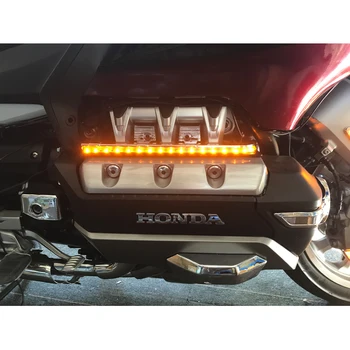Nye 2018 Til Honda Goldwing 1800 F6B GL1800 Tour DCT Airbag 2019 2020 Motorcykel Chrome-Plated LED Motor belysningspanelet