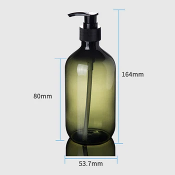 NYE 300/500 ml Lotion, Shampoo, Shower Gel Holder sæbedispenser genpåfyldes Tomt Badekar Pumpe Flaske Kosmetiske Containere