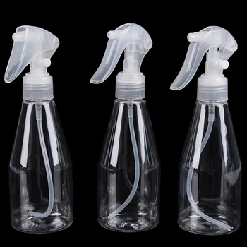 Nye 300ml / 200 ml Plastik Bærbare Spray Flaske Gennemsigtig Fugt Forstøver Pot Fin Tåge Sprøjte Flasker Værktøjer