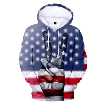 Nye 3D-Print Independence Day Hættetrøjer Fjerde Af juli Hoodie juli Fjerde Sweatshirts Mode Afslappet 3D-Mænd-C