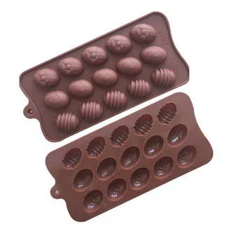 Nye 50stk/15 masse Huller påskeæg Chokolade Forme Silikone Form Kage Forme Bageforme Bagning Parabol, Høj Temperatur
