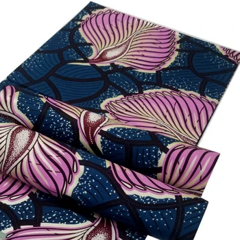 Nye Afrikanske Voks Stof Wrap Tissu Strække Ankara Batik Nigerianske Indpakning Golden Sølv, Bomuld Materiale til DIY Kjole 6yards