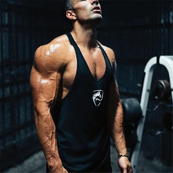 Nye Ankomst Bodybuilding stringer tank top mand Bomuld Fitnesscenter ærmeløs shirt mænd, Trænings-og Vest Singlet sportstøj træning tanktop