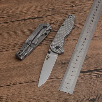 Nye Ankomst Folde Pocket D2 Blade Luftfart Aluminium Håndtag Udendørs Camping Jagt Kniv Taktisk Overlevelse Knive Multi EDC Værktøjer
