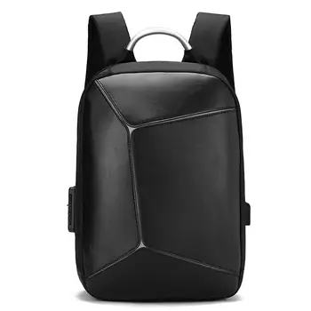 Nye anti-tyveri mænds og kvinders rygsække stor kapacitet reflekterende college studerende skoletaske vandtæt PU computer rygsæk