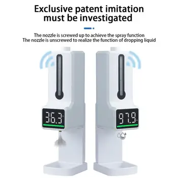 Nye Automatiske Flydende Sæbe Dispenser, Smart Digital Sensor Berøringsfri Infrarød Termometer Vask Hænder Fri Sanitizer Maskine