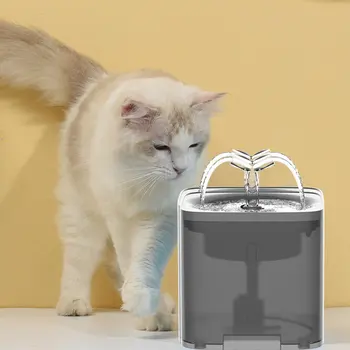 Nye Automatiske Pet Vand Dispenser 2L Springvand Med Smart Filter Pet Feeder Vand Skål med at Drikke For Pet-Sensor Drikke-Arkføderen