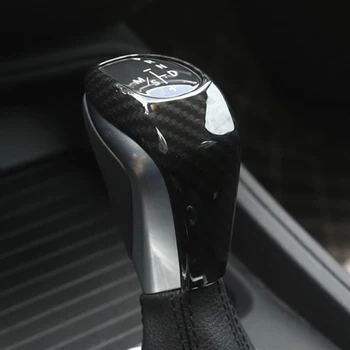 Nye!! Carbon Fibre Style ABS Plast Gear Shift Hoved Dække Trim Til BMW X1 F48 2016/17 2 serie 218i Gran Tourer F46-2017