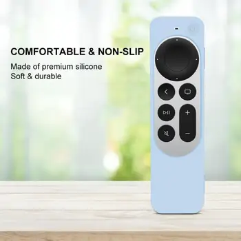 Nye Farverige Anti-Slip Silikone etui, Cover Skin Til Apple TV 4 Fjernbetjening Vandtæt overtræk Fjernbetjening