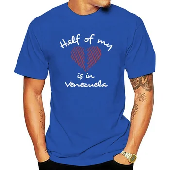 Nye Hot Design t-shirts Halvdelen af Mit Hjerte Er i Venezuela, Kvinder T-shirt