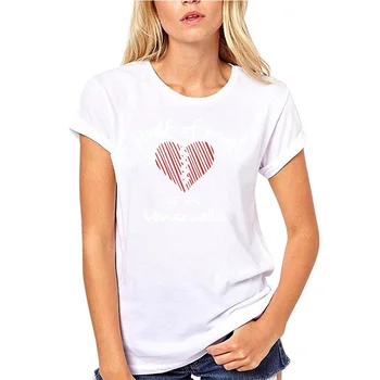 Nye Hot Design t-shirts Halvdelen af Mit Hjerte Er i Venezuela, Kvinder T-shirt