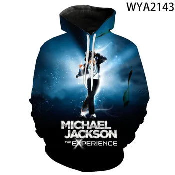 Nye Hættetrøjer Michael Jackson Mænd, Kvinder, Børn 3D Printet Afslappede Sweatshirts og Pullover med Lange Ærmer Dreng Pige Børn, Mode Toppe