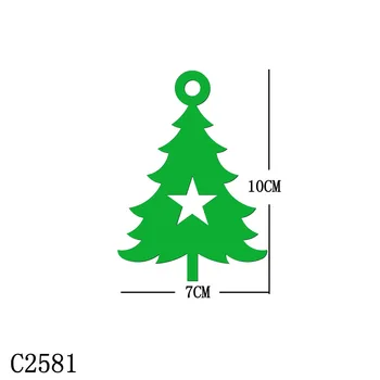 Nye Juletræ, Vedhæng Træ-Die Scrapbooking C2581 Skære Dør Flere Størrelser