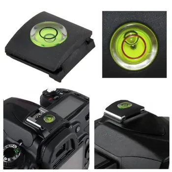 NYE Kamera Tilbehør Flash Sko Beskyttende Dække Cap Med Bubble vaterpas til Nikon TIL Canon til Fuji for 0lympus