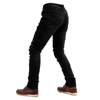 Nye knæ og lynlås, motorcykel ridning, bukser til mænd motorcykel bukser falde-resistente fire sæsoner racing flotte slim jeans