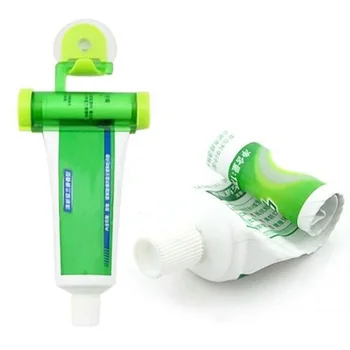 Nye Kreative Rullende Squeezer Tandpasta Dispenser Rør Sucker Hængende Holde Distributeur Tandpasta Badeværelse Tilbehør