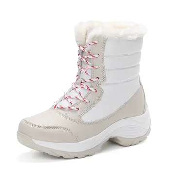 Nye Kvinder sne støvler, platform, vinter støvler, tykke bløde vandtæt skridsikre støvler fashion kvinder Holde varm vinter sko