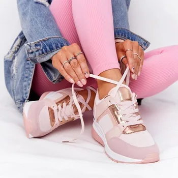 Nye Kvinder Sneakers, Lace-Up Kile Sports Sko til Kvinder Vulkaniseret Sko Casual-Platform Damer Comfy Sneakers Kvinder Sko 2021