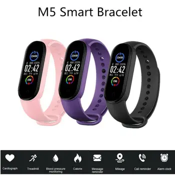 Nye M5 Smart Armbånd til Mænd Trænings-og Smart Armbånd Kvinder Sports Tracker Smartwatch Spille Musik Armbånd M5 Band for Adriod IOS