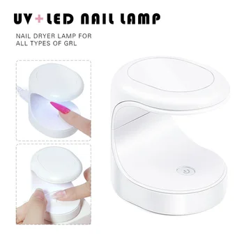 Nye MiNi Polermaskine UV-Lampe Æggeskal Lampe Til Tørring af USB-Neglelak Tørretumbler Bagning Bærbare Manicure Værktøjer, Hvid 2 - Farver