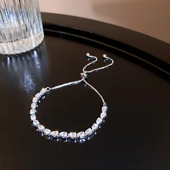 Nye Mode, Smykker, Krystal Justerbar Armbånd Skinnende Zircon Rhinestone Perle Armbånd Til Kvinder, Armbånd Gave