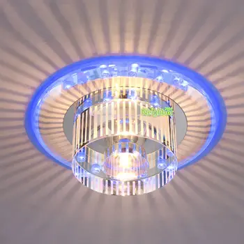Nye Moderne Crystal LED 3W Loft Lys til hjemmet gangen Gangen Lampe Stue Indendørs Belysning Forsænket eller Overflade I Væggen