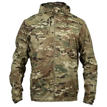 Nye Mænd Taktiske jakke Forår sommer Camouflage Quick-tørring Tyndt beskyttende lag camping Vandring, Klatring Skin overtøj