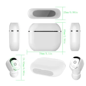 Nye Og Høj Kvalitet Stærke SignalIn-Ear Bluetooth-5.0 TWS Sport IPX67 Vandtæt Headset, Trådløse Hovedtelefoner 2200mAH Opladning Box
