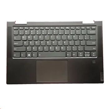 Nye Og Originale Bærbare Håndfladestøtten Med Tastatur og Touchpad&Fingeraftryk For Lenovo YOGA C740-14 C740-14IML AM1FG000100