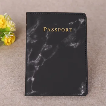Nye Pas Dække Pu Fashion Kvinder Mænd Læder Marble Style Rejse-ID Kreditkort Passport Indehaveren Pakke Tegnebog, Pung, Taske Pouc