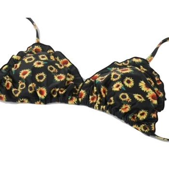 Nye Sexy Brystholder Print Blomster Badetøj, Mode, Luksus Sæt Badetøj Kvinder Opdelt Sun Flower Badetøj 2019