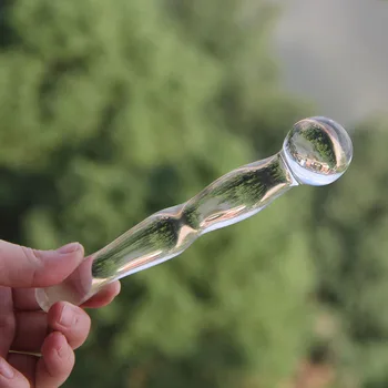 Nye Sheer Pyrex Glas Crystal Dildo Sex Legetøj Skeden Anal Butt Plug Klitoris Stimulator Glas Anal Legetøj