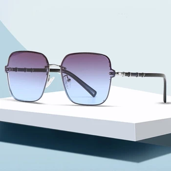 Nye solbriller, retro vintage mænds metal square solbriller luksus brand designer briller