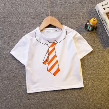 Nye Sommer Børn Fashion Tøj Baby Drenge Piger Sports T-Shirt 1 Stykke Børn Spædbarn Casual Tøj Barn Bomuld Kostume