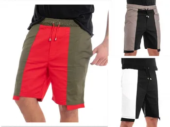 Nye Sommer Mænds Stranden Bukser Casual Stor Størrelse Trendy Mænd Shorts knælang Farve Matchende Sport Shorts