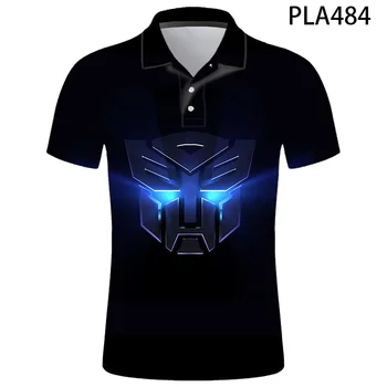 Nye Sommer Optimus Prime, Transformers 3D Printet Streetwear Hombre Camisas De Polo Mænd Casual Fashion Polo Mænd Kort Ærme