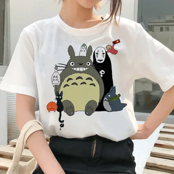 Nye Sommer Søde Totoro Kvinde T-shirt Japansk anime Kvinde T-shirt Miyazaki Hayao kostume kvinde Kawaii kvinder shirts æstetiske 90'erne