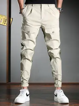 Nye sommer tynd casual bukser Mode syninger slim montering overalls