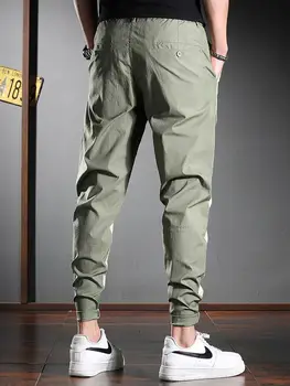 Nye sommer tynd casual bukser Mode syninger slim montering overalls