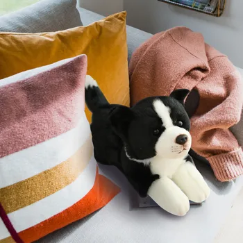 Nye Store 30CM Søde Corgi & Shiba Inu Hunde Plys Legetøj Kawaii Liggende Husky Pude med Fyld Bløde Dyr Dukker Børn Baby Gave