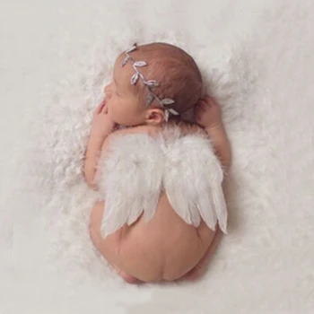 Nye Søde Vinger Vinkel Rekvisitter Fotografering Rekvisitter Baby Accessoires Baby Nyfødt Fotografering Kostume Photographie