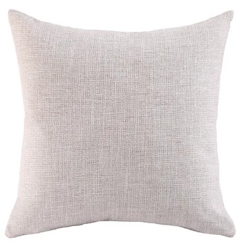 Nye To-Tone Linned Pude Dække 45x45cm Dekorativ Pillow Cover til Sofa Stue Pink Blå Beige pudebetræk