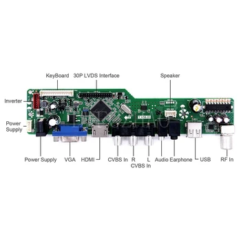 Nye TV56 Kit til BT156GW02 V. 0 V0 TV+HDMI+VGA+AV+USB-LCD-LED-skærm-Controller Board-Driver