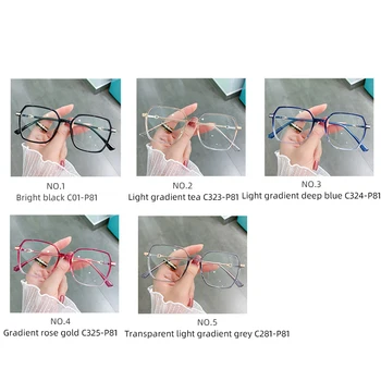 Nye Uregelmæssige Anti Blåt Lys, Computer-Briller Ramme Kvinder Mænd Brillerne Blokering Briller Optiske Syn Brille Gradient